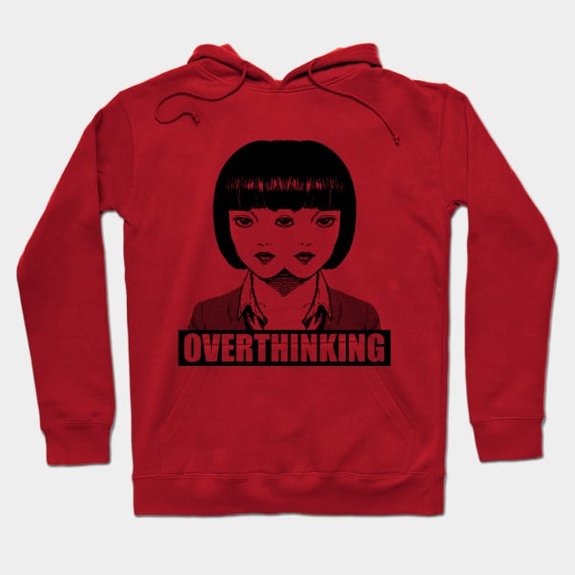 Overthinking black on Hoodie by ek